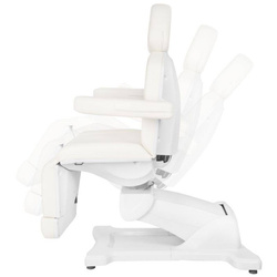 Electr. cosmetic chair azzurro 869a rotating 4 motors white