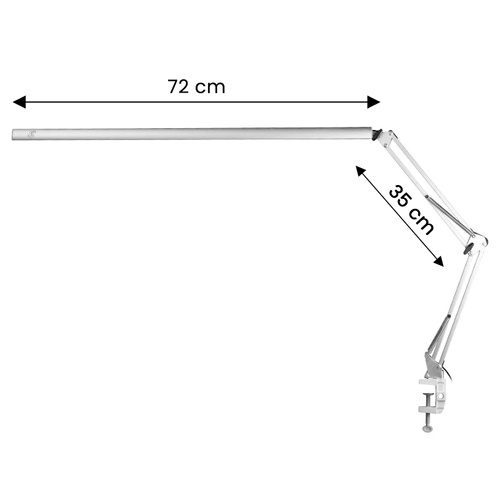 Treatment lamp led all4light lashes line 2 silver with holder