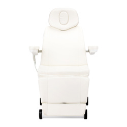 Electric swivel cosmetic chair azzurro 873 white