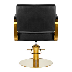 Gabbiano hairdressing chair genoa gold black