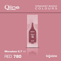 Jednorazowy pigment do makijażu permanentnego ust Bioevolution Red 780 Qline Pro 0,7ml monodose