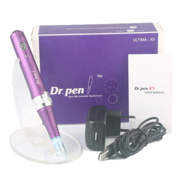 Dr pen x5-c lcd - wired dermapen original+10 needles