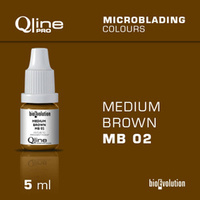 Pigment do microbladingu brwi Bioevolution Qline Pro Microblading Medium Brown MB 02 5ml