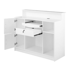 Gabbiano reception desk g26s white