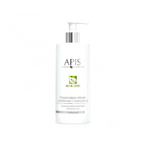 Apis acne-stop oczyszczające mleczko antybakt. z zieloną herbatą 500 ml 