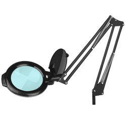 Led glow moonlight magnifying lamp 8013/6' black with tripod