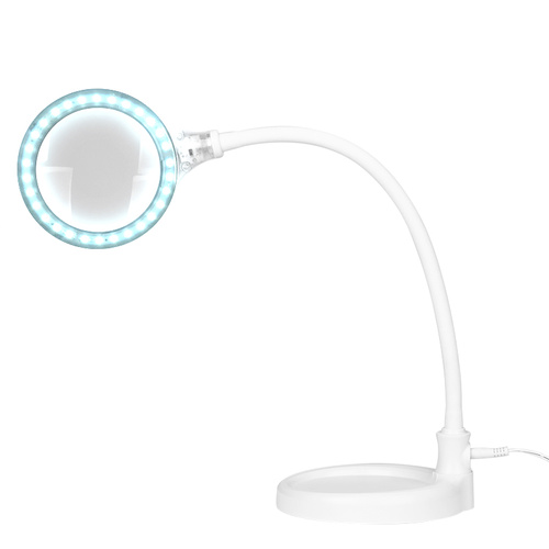 Magnifier lamp elegante 2014-2r 30 led smd 5d with stand and desk clip