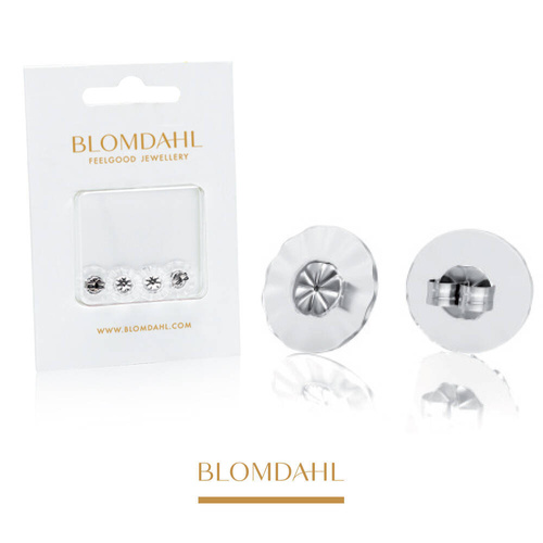 Large titanium earring plugs (4 pieces in a blister pack)