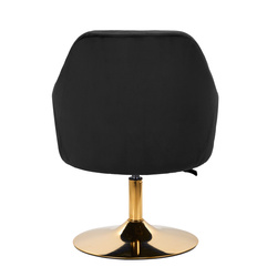 4rico swivel chair qs-bl14g velvet black