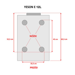 Yeson E-12L series Black Line LCD autoclave