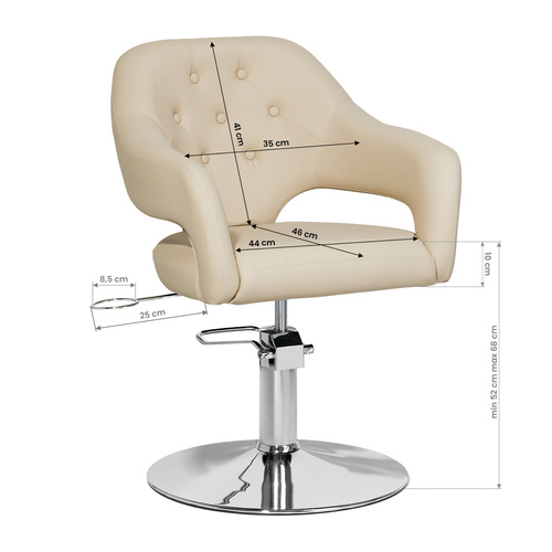 Gabbiano barber chair parma beige