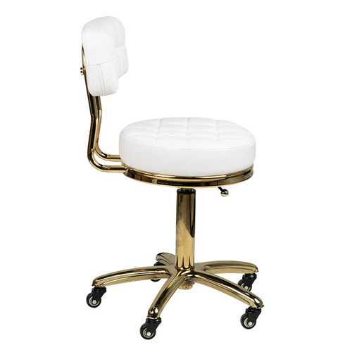 Cosmetic stool gold am-961 white