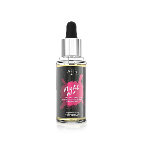 Apis night fever oliwka regenerująca do skórek i paznokci z witaminą e, 30 ml