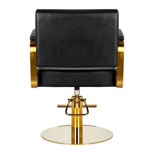 Gabbiano hairdressing chair genoa gold black