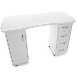 Desk 2027 white two cabinets