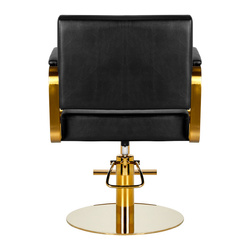 Gabbiano hairdressing chair genoa gold black