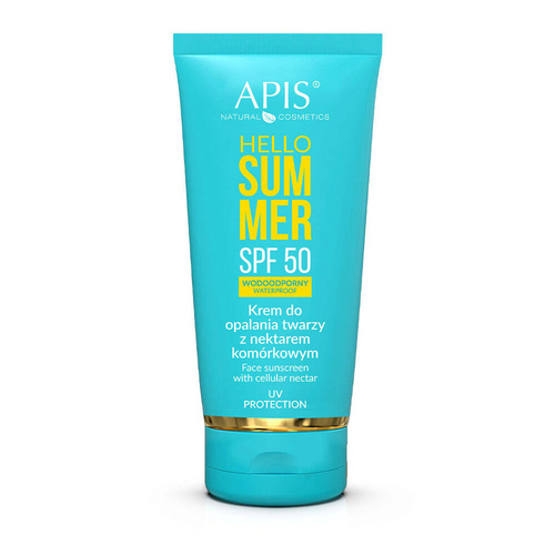 Apis hello summer spf 50, facial sunscreen with cellular nectar 50 ml