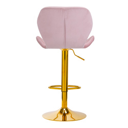 4rico bar hocker qs-b15 velvet pink