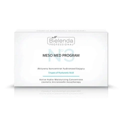 Bielenda Professional set of active hydrating concentrates with 5 forms of hyaluronic acid for micro-needle mesotherapy 10x3ml