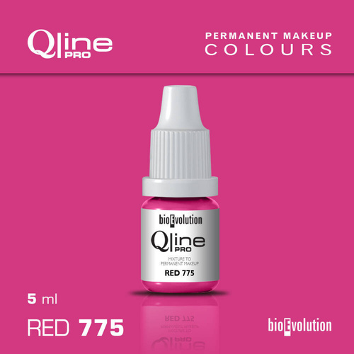 Permanent makeup pigment Bioevolution Red 775 Qline Pro 5ml 