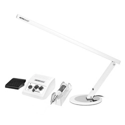 Activ Power JD500 white nail drill machine + Slim 20W white desk lamp