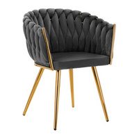 4rico chair qs-gw06g velvet grey