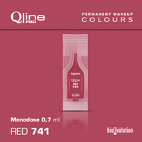 Jednorazowy pigment do makijażu permanentnego ust Bioevolution Red 741 Qline Pro 0,7ml monodose