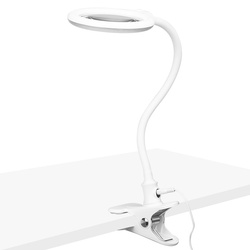 Magnifier lamp elegante 2014-2r 30 led smd 5d with stand and desk clip