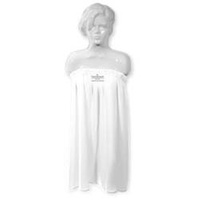 FARMONA white terry cloth negligee with logo