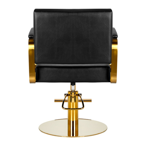 Gabbiano hairdressing chair genoa gold black