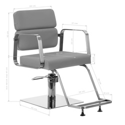 Gabbiano hairdressing chair porto grey sm