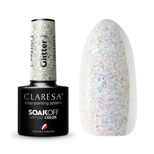 Claresa glitter hybrid varnish 1 -5g