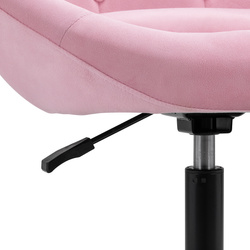 4rico swivel chair qs-bl12b velvet pink