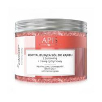 Apis cranberry vitality, revitalizing bath salt with cranberry and lemongrass, 650 g