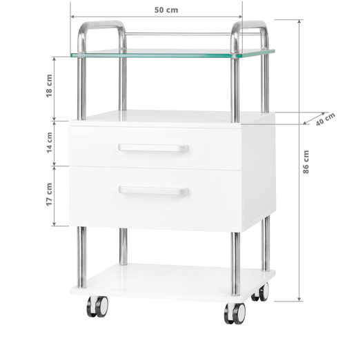 Pomocnik podologiczny 6052 biały