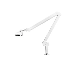 Led workshop lamp elegante 801-s with vise standard white