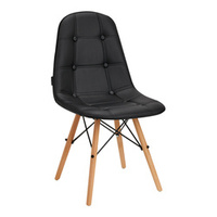 4rico scandinavian chair qs-185 eco leather black