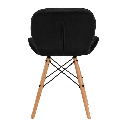 4rico scandinavian chair qs-186 velvet black