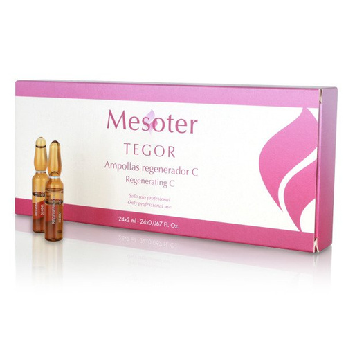 Regenerujące ampułki do mezoterapii/elektroporacji do twarzy MESOTER FACIAL REGENERATING C 24x2ml