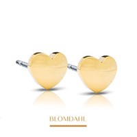 Heart 5 mm earrings SFJ gold medical titanium