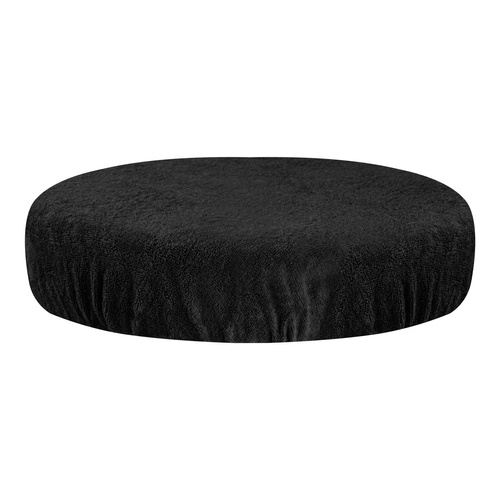 Terry cloth cover for stool black