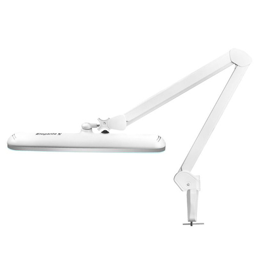 Led workshop lamp elegante 801-s with vise standard white