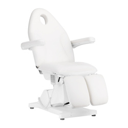 Sillon basic pedi 3 siln. white electric cosmetic chair