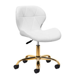 Cosmetic stool qs-06g gold white