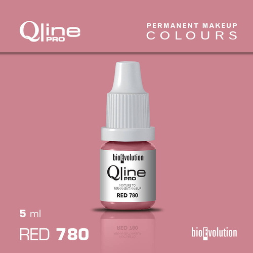 Permanent makeup pigment Bioevolution Red 780 Qline Pro 5ml 