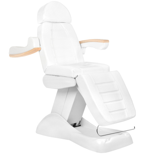 Electric cosmetic beauty chair white lux - heated