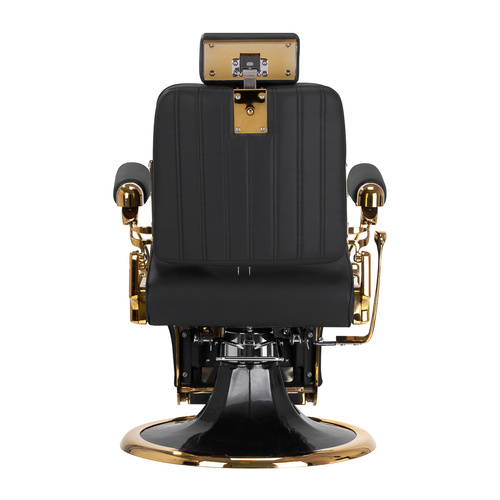 Gabbiano barber chair leonardo gold black