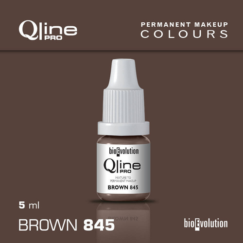 Permanent makeup pigment Bioevolution Brown 845 Qline Pro 5ml 