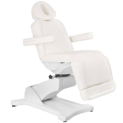 Electr. cosmetic chair azzurro 869a rotating 4 motors white