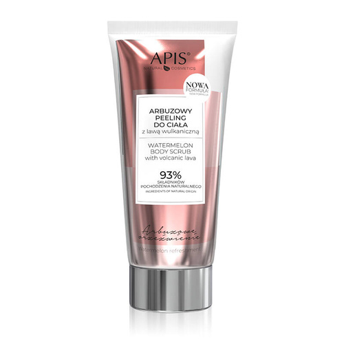 Apis watermelon refreshment, watermelon body scrub with volcanic lava 200 ml